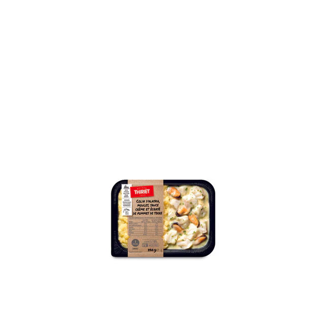 Thiriet Rte Alask Coley Mussel Sauce Mashed Ptt Eco - 330 g (1 Portion)
