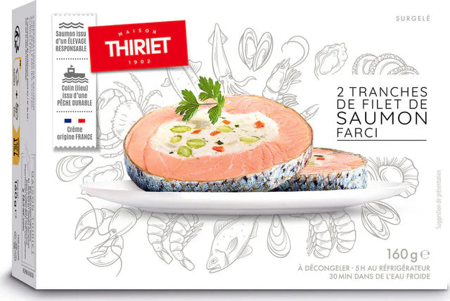 Thiriet Slices Stuffed Salmon Fillet - 160 g (2 Portions)