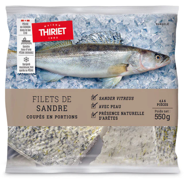 Thiriet Pike-Perch Fillets - 550 g  (4-6 Pieces)