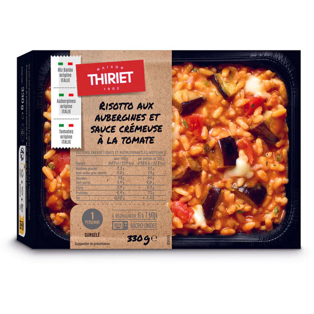 Thiriet Ready-To-Eat Eggplant Risotto With Tomato Creamy Sauce  - 330 G