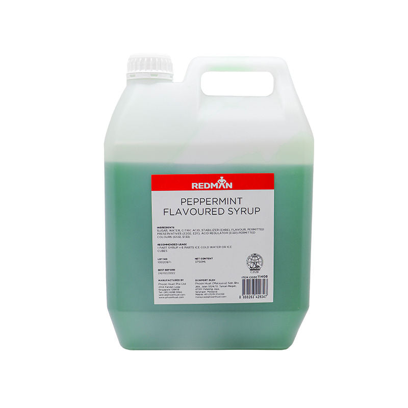 Redman Peppermint Flavoured Syrup - 5 Kg