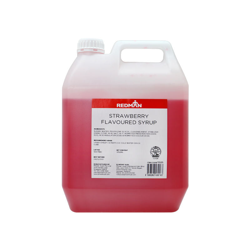 Redman Strawberry Flavoured Syrup - 5 Kg