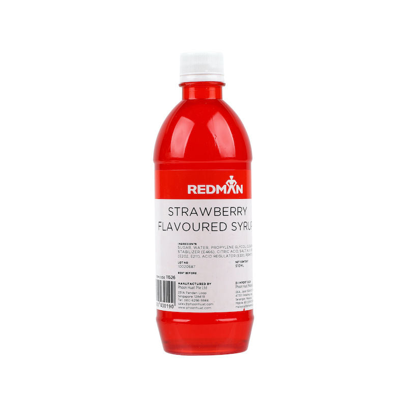 Redman Strawberry Flavoured Syrup - 510 Ml