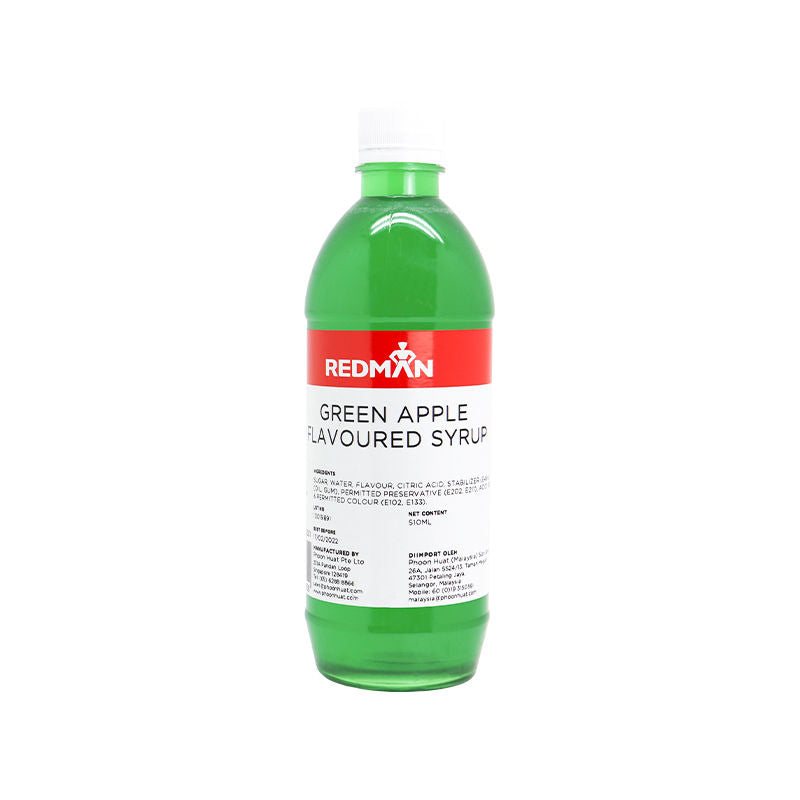 Redman Green Apple Flavoured Syrup -  510 Ml