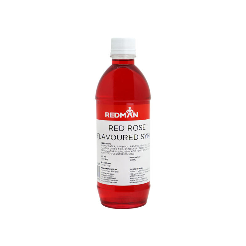 Redman Red Rose Flavoured Syrup -510 Ml