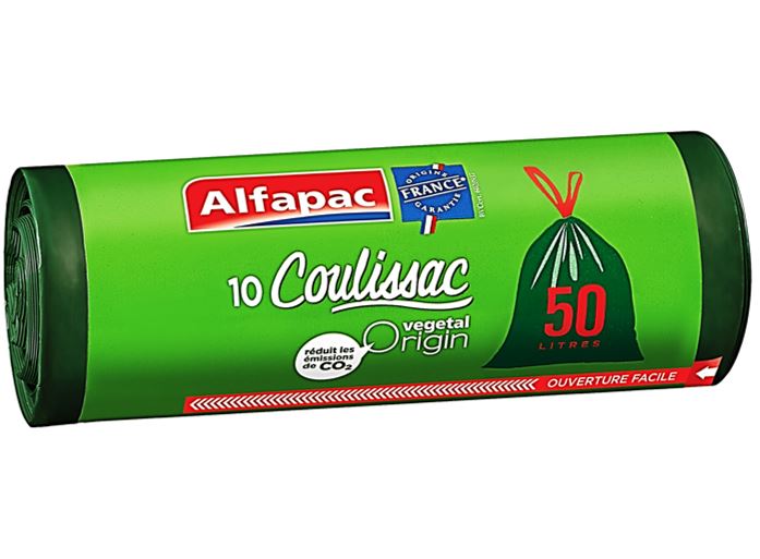 Alfapac Trash Bags Sliding Link 50L  - 10Pc