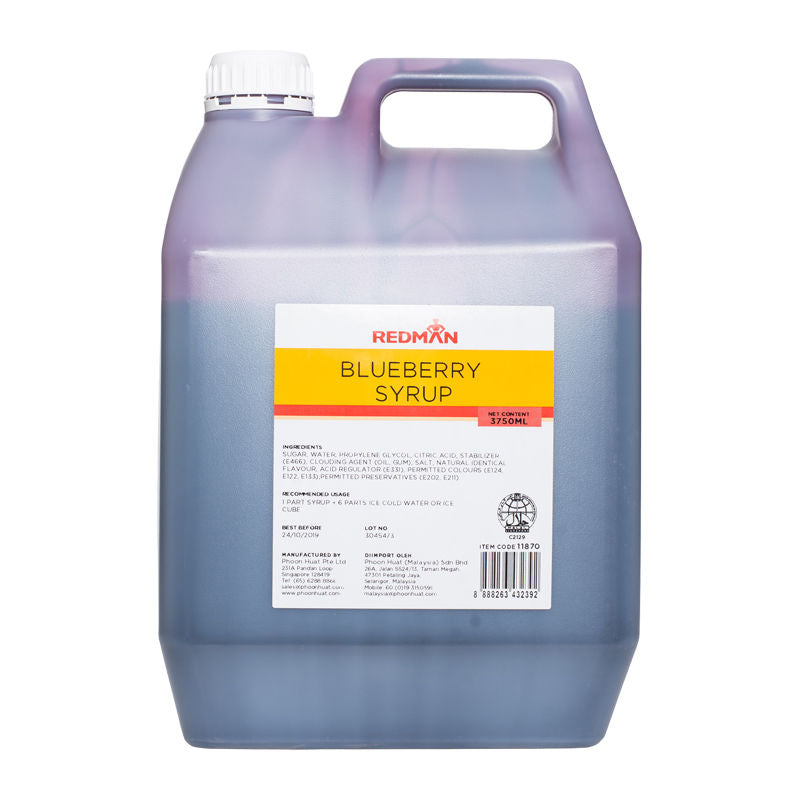 Redman Blueberry Syrup - 5 Kg