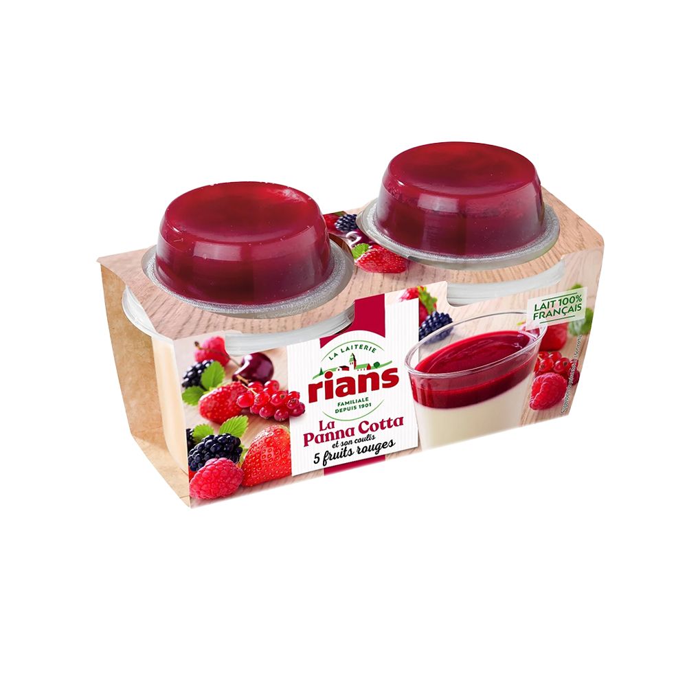 Rians Red Fruit Pan Cotta Dessert  - 120 G