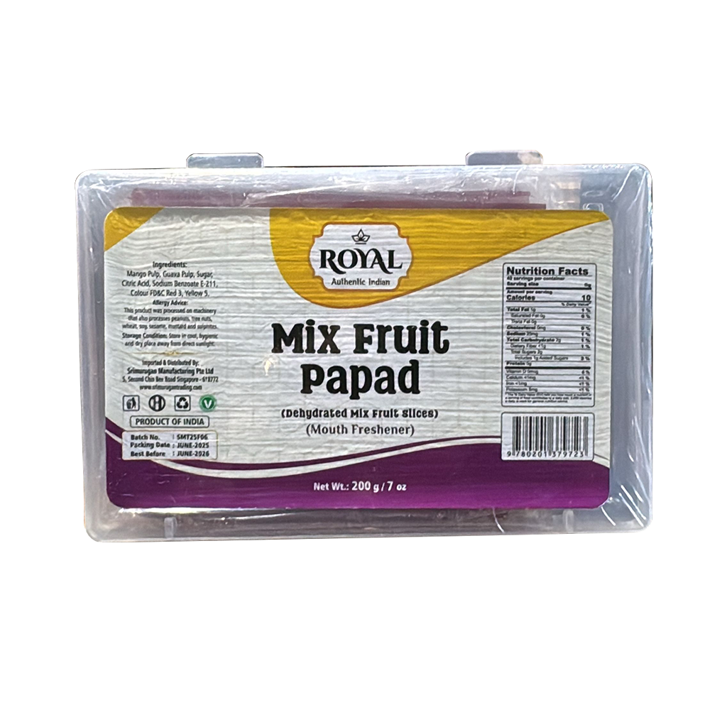 Royal Paan Mix Fruit Papad Slab - 200 g