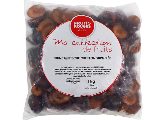 Fruits Rouges Co Plum Quetsche Halves  -  1Kg