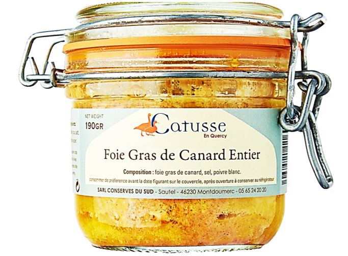 Catusse Whole Duck Foie Gras  - 190 G