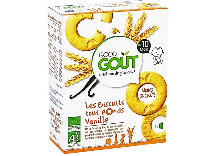 Good Gout Vanilla Round Biscuits  -  80 G