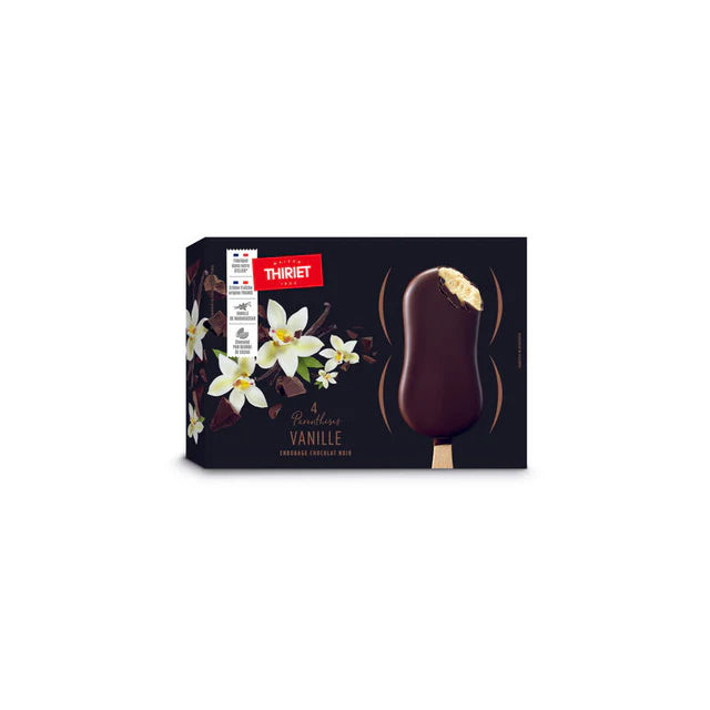 Thiriet Parenthese Ice Cream Bars Vanilla Dark Choco 280G  -  4Pc