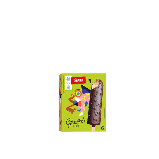 Thiriet Ice Cream Sticks Caramel 240G  -  6Pc