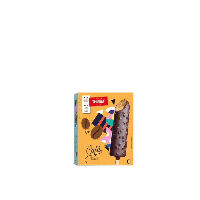 Thiriet Ice Cream Sticks Coffee 240G  -  6Pc