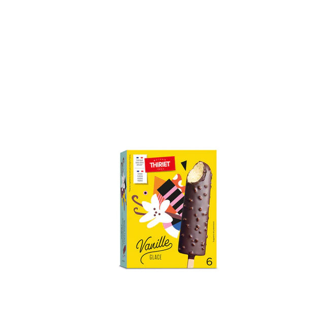 Thiriet Ice Cream Sticks Vanilla 240 G  -  6Pc