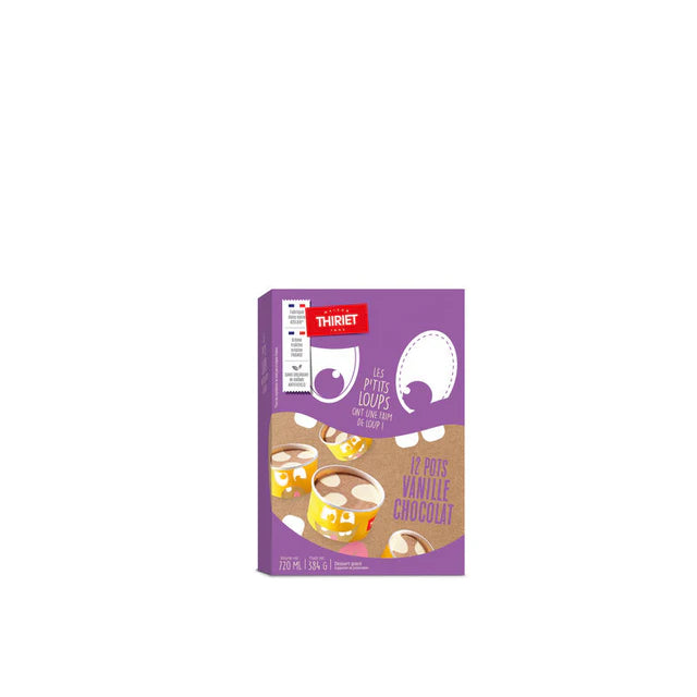 Thiriet Ice Cream Cups Vanilla-Chocolate 360G  - 12Pc