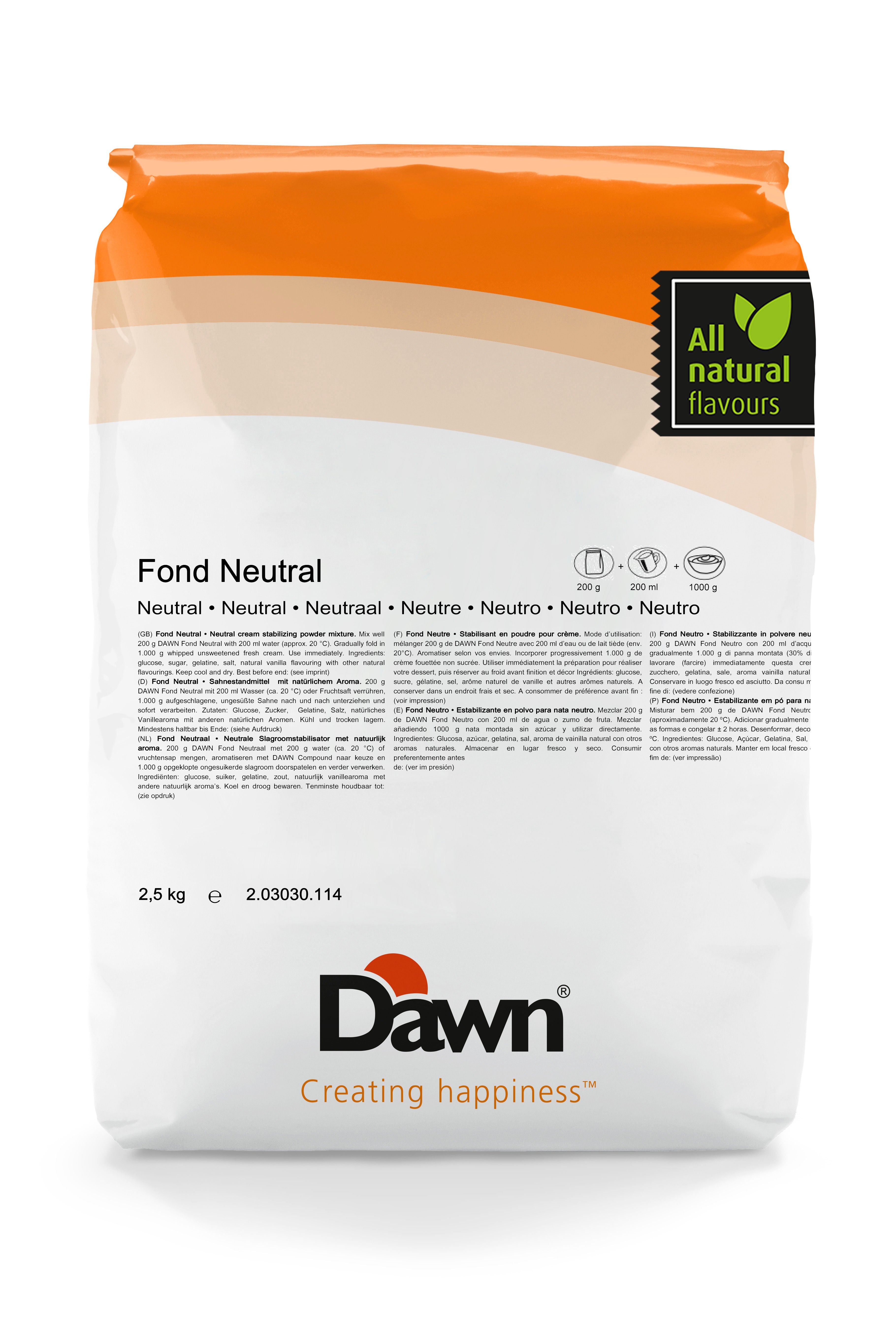 DawnNeutral Mousse Powder - 2.5 Kg