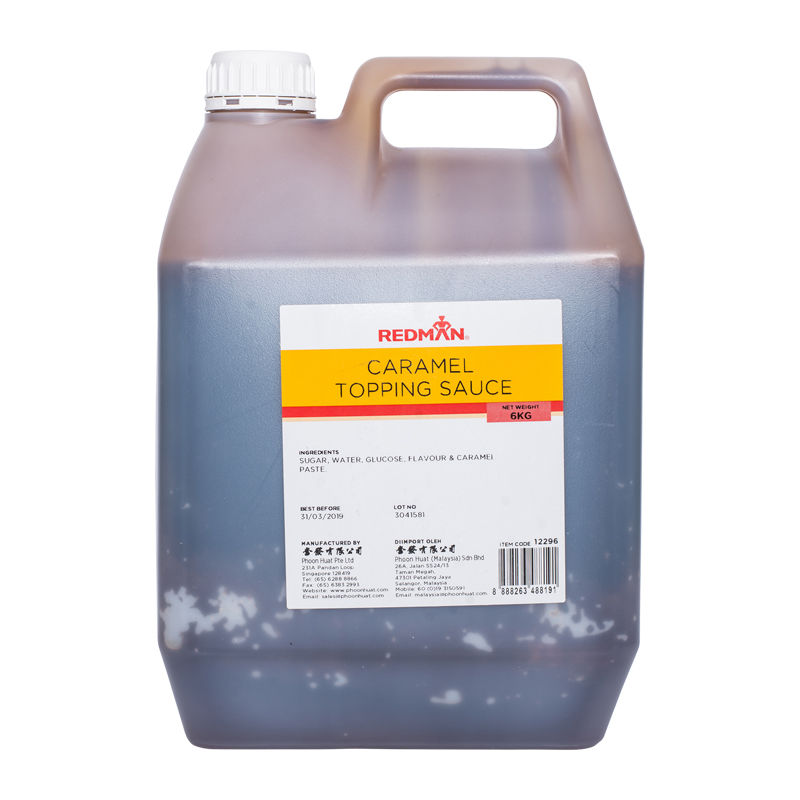 Redman Caramel Topping Sauce - 6 Kg