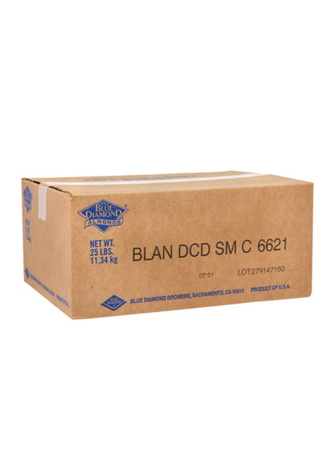 Blue Diamond Nut Almond Diced Blanched/B.Diamond 25Lb - 1pc