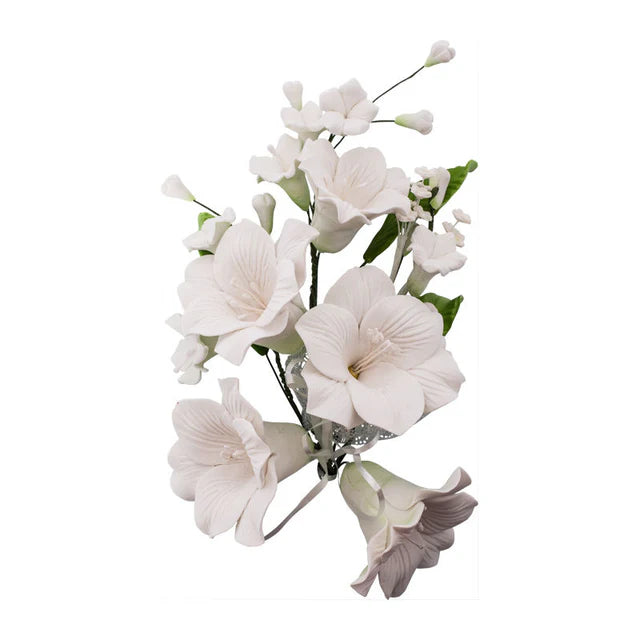 Redman Gum Paste Flower Lily White (L) - 16X21 Cm