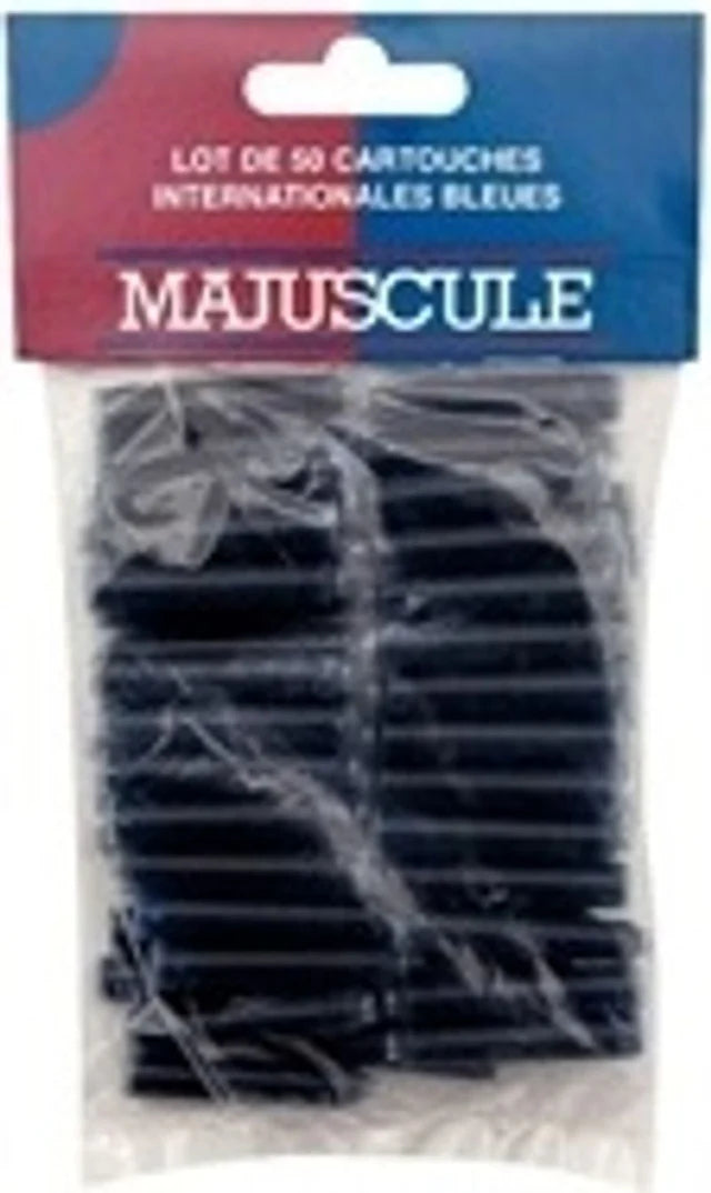 Majuscule 50 Blue Ink Cartridges Fountain  - Pen