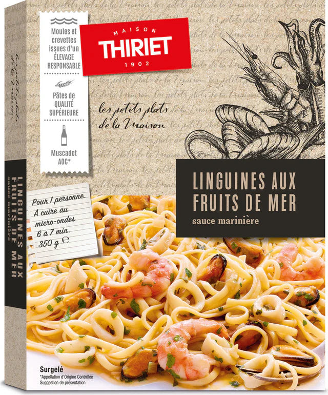 Thiriet Ready-To-Eat Seafood Pasta With Marinara Sauce  - 350 G
