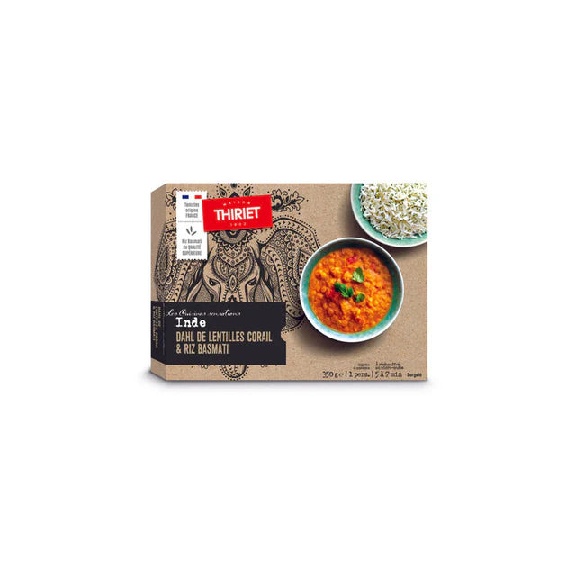 Thiriet Ready-To-Eat Coral Lentil Dahl With Rice  - 350 G