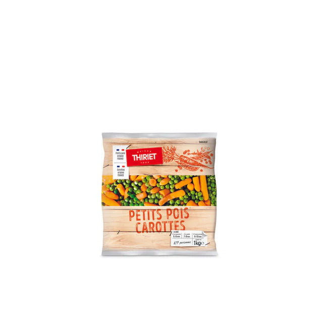Thiriet Carrot And Green Peas - 1 Kg (6-7 Portions)