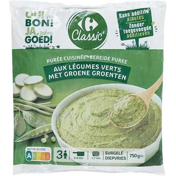 Carrefour Mashed Green Vegetables  - 750 G