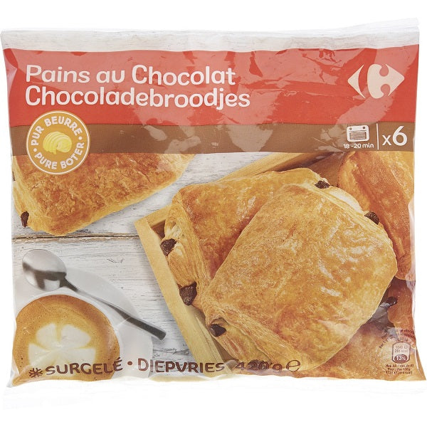 Carrefour Pure Butter Chocolate Buns  -  70 G