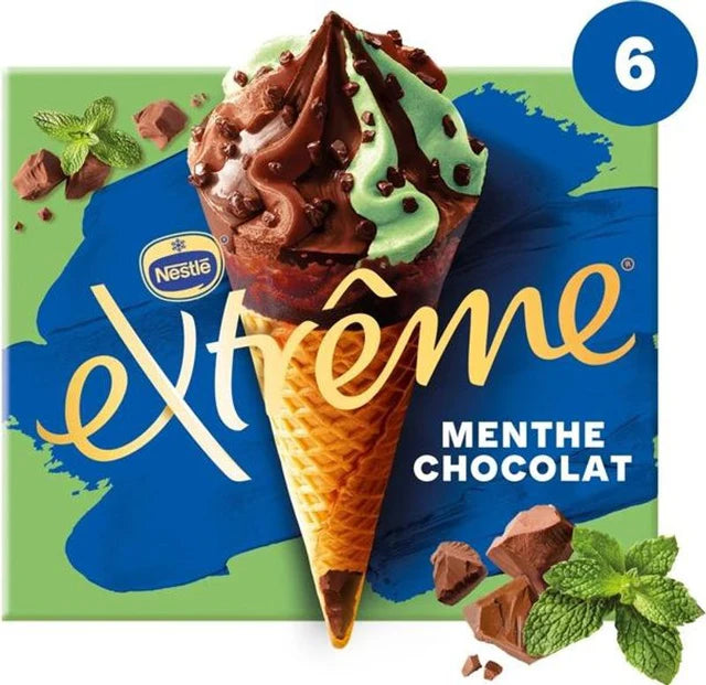 Nestle Mint Chocolate Cone Ice Cream  - 426 G