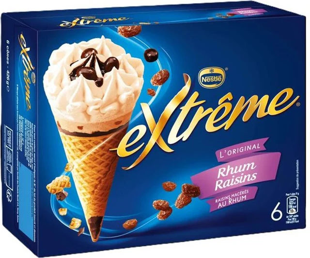 Nestle Rum Raisin Cone Ice Cream  - 426 G