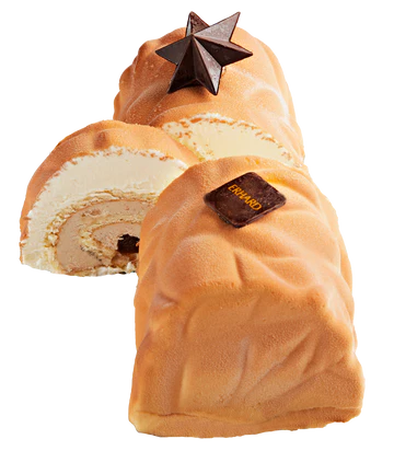 Erhard Frozen Log Cake Vanilla Chestnut Cake - 550 g