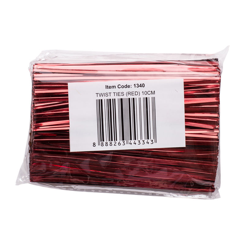Redman Red Twist Tie  - 10Cm