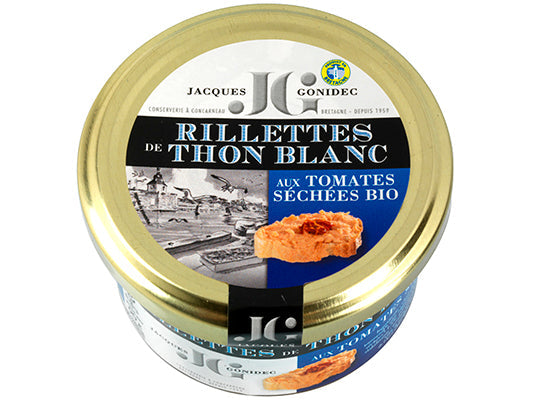 J. Gonidec Organic White Tuna Rillettes Tomatoes  -  90 G