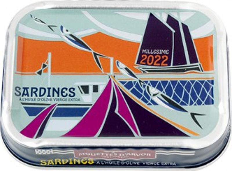 Les Mouettes D Arvor Ville Bleue Sardine Vintage 2022  - 115 G