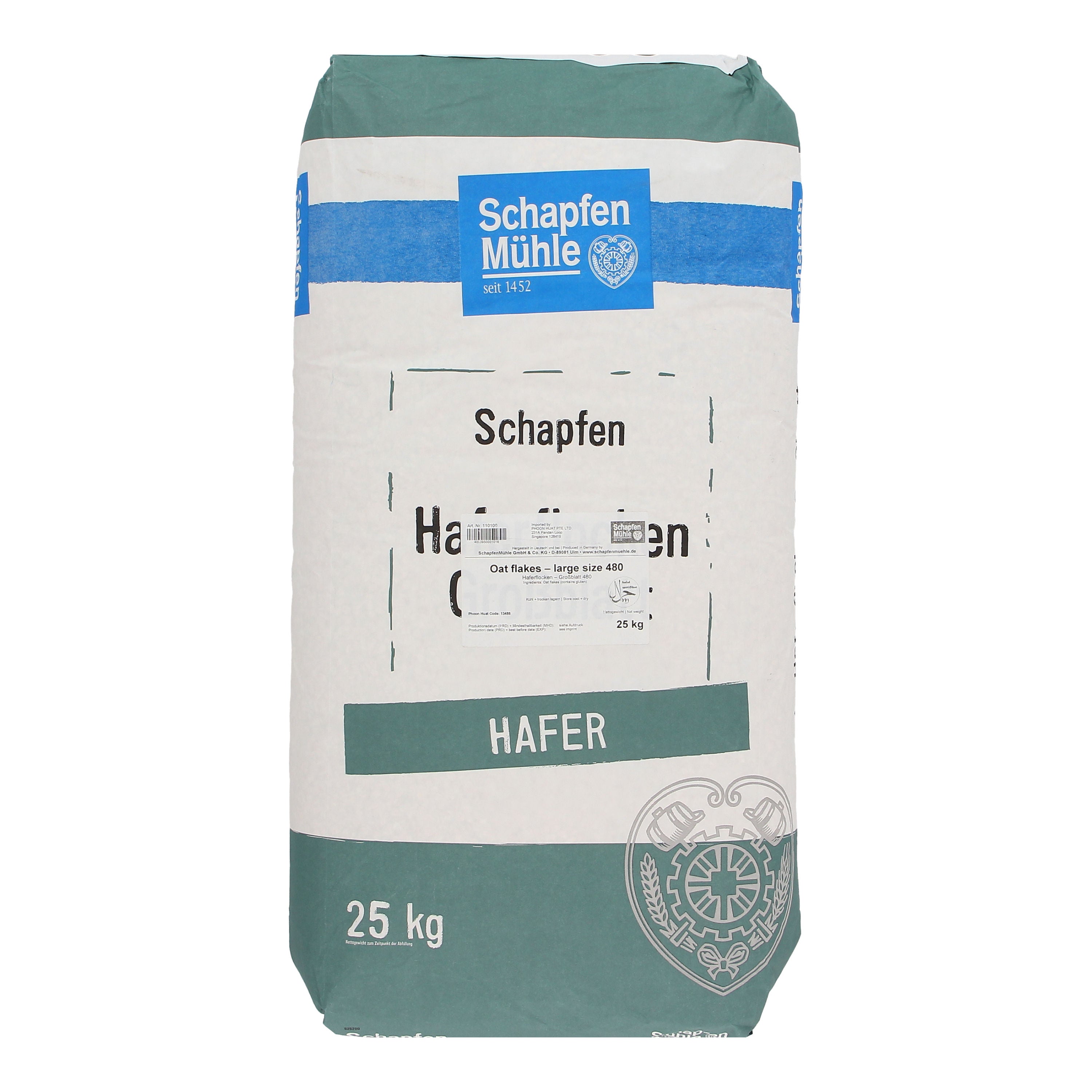 Schapfenmuhle Flakes Oat (L) - 25 Kg