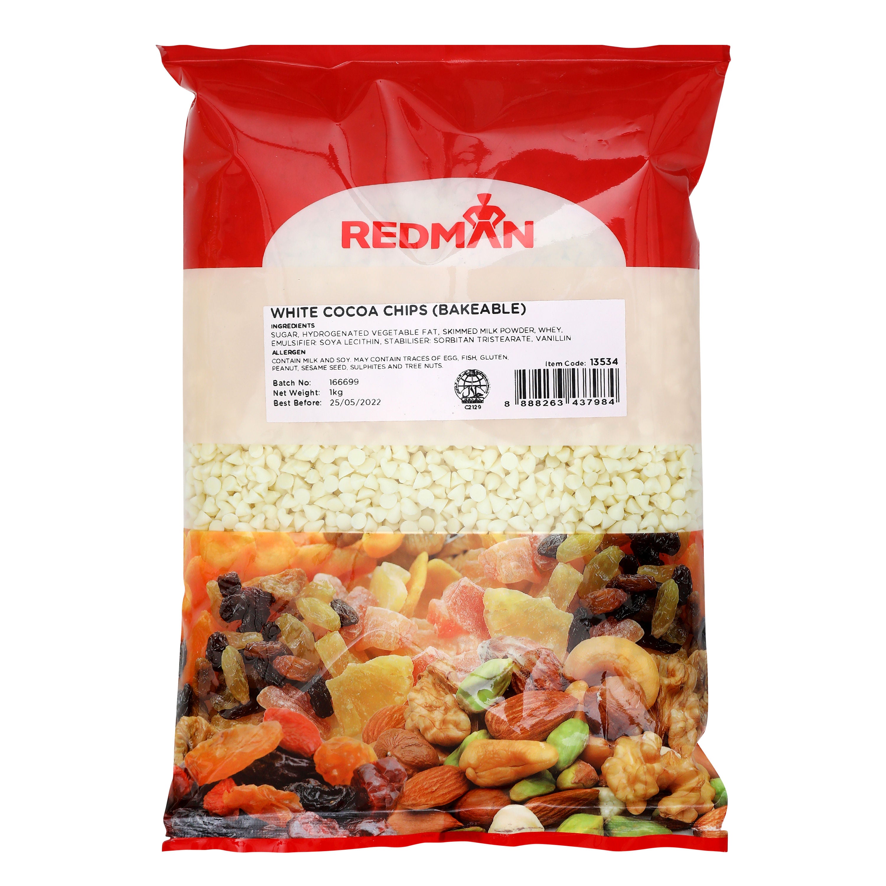 Redman Redman White Chocolate Chip Bakeable - 1 Kg