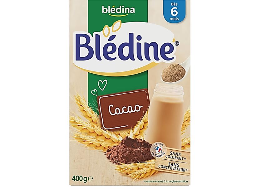 Bledina Chocolate Baby Cereal 6M  - 400 G