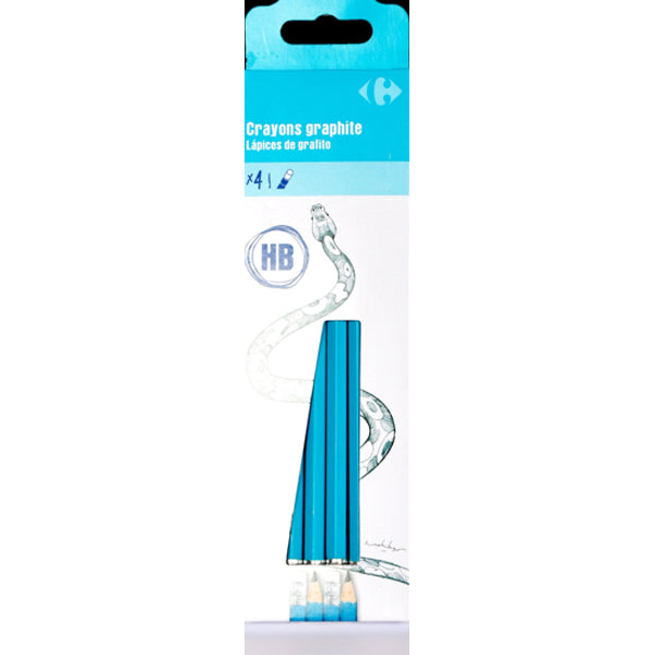 Carrefour Pack Of 4 Hb Pencils  -  4Pc