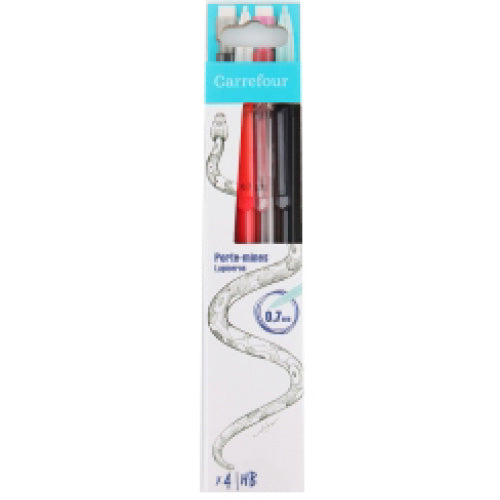 Carrefour Pack Of 4 Mechanical Pencil 0.7Mm  -  4Pc