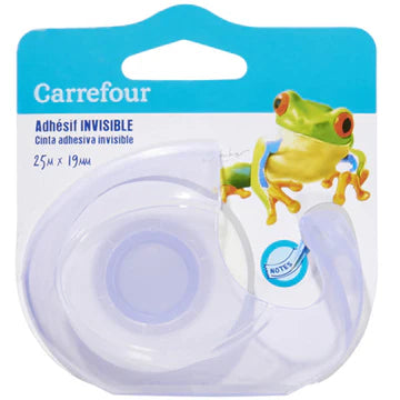 CarrefourLpd - Transparent Tape Blue Dispenser/Carrefour - 1 Pc