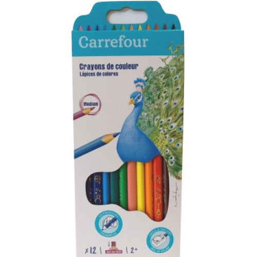 Carrefour Pack Of 12 Colour Pencils  - 12Pc