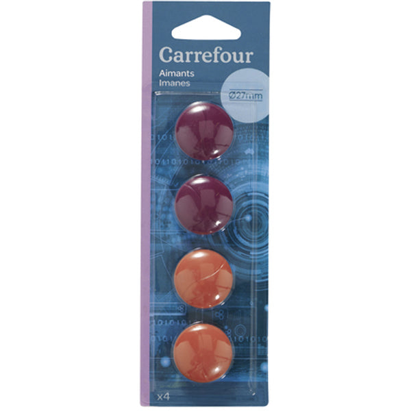 Carrefour 4 Magnets 27Mm  -  4Pc