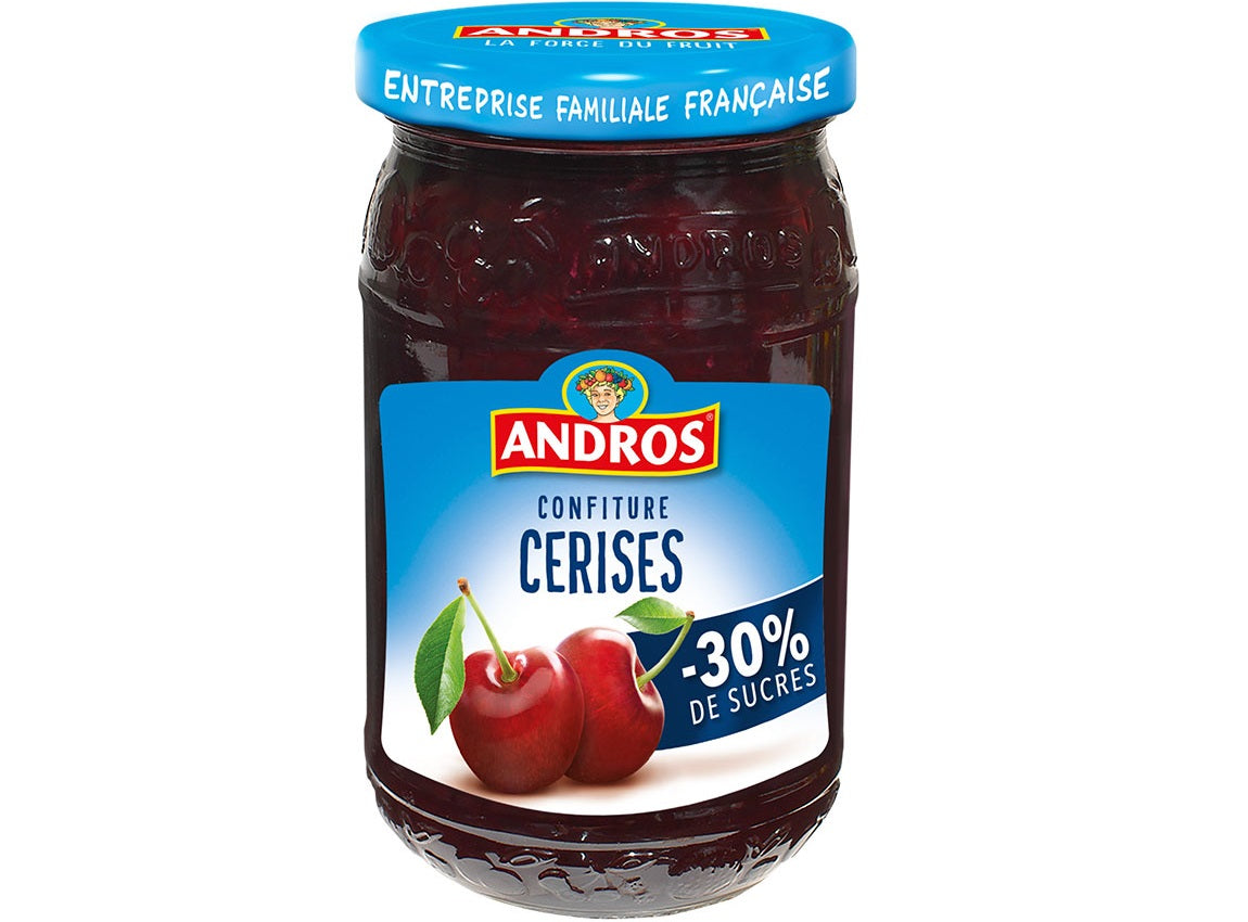 Andros Low Sugar Cherry Jam  - 350 G