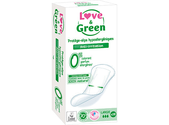 Love Green Ecological Large Panty Liners  - 28Pc