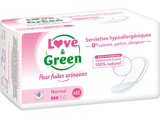 Love Green Ecological Normal Incontinence Pads  - 12Pc