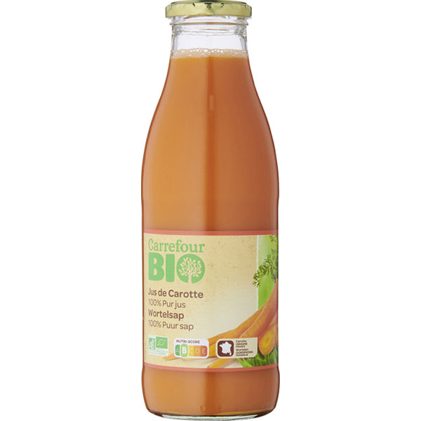 Carrefour Organic Carrot Juice  - 75Cl