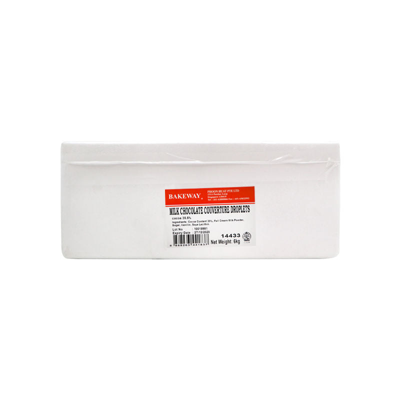 Bakeway Milk Chocolate Couverture Droplets-  6 Kg